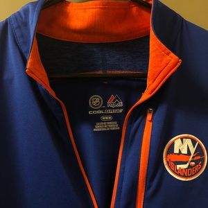 New York Islanders Quarter Zip Pullover Jacket